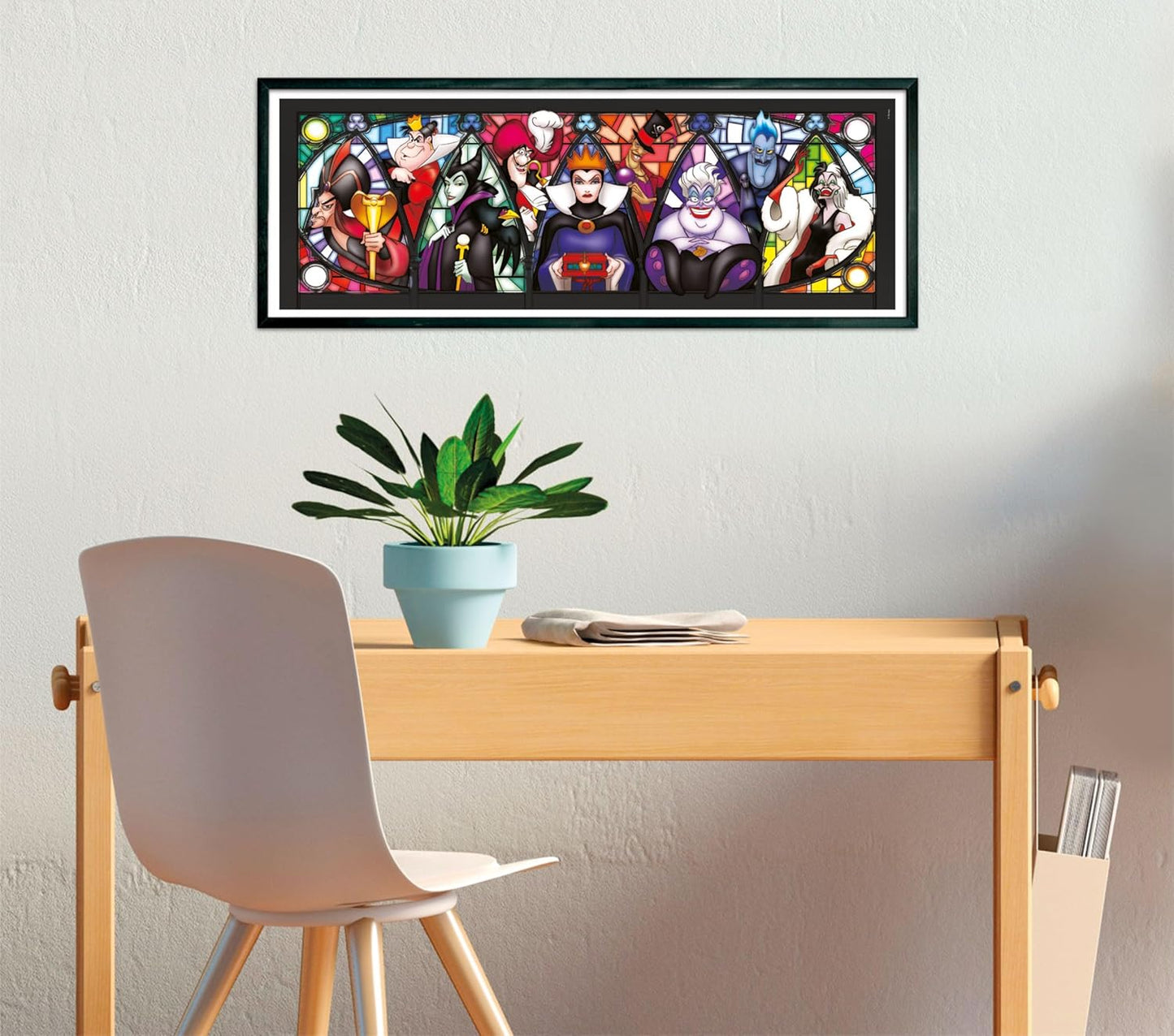 Clementoni 39872 Disney Jigsaw Villains 1000 Pieces-Poster Included, Puzzle for Adults 14-99 Years, Gift for Men/Women, Made in Italy, Multicolor