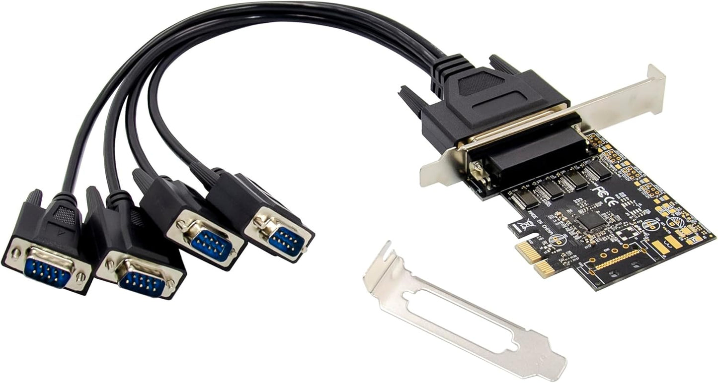 Conceptronic 4 Port DB9-RS232 Serial PCIe Card