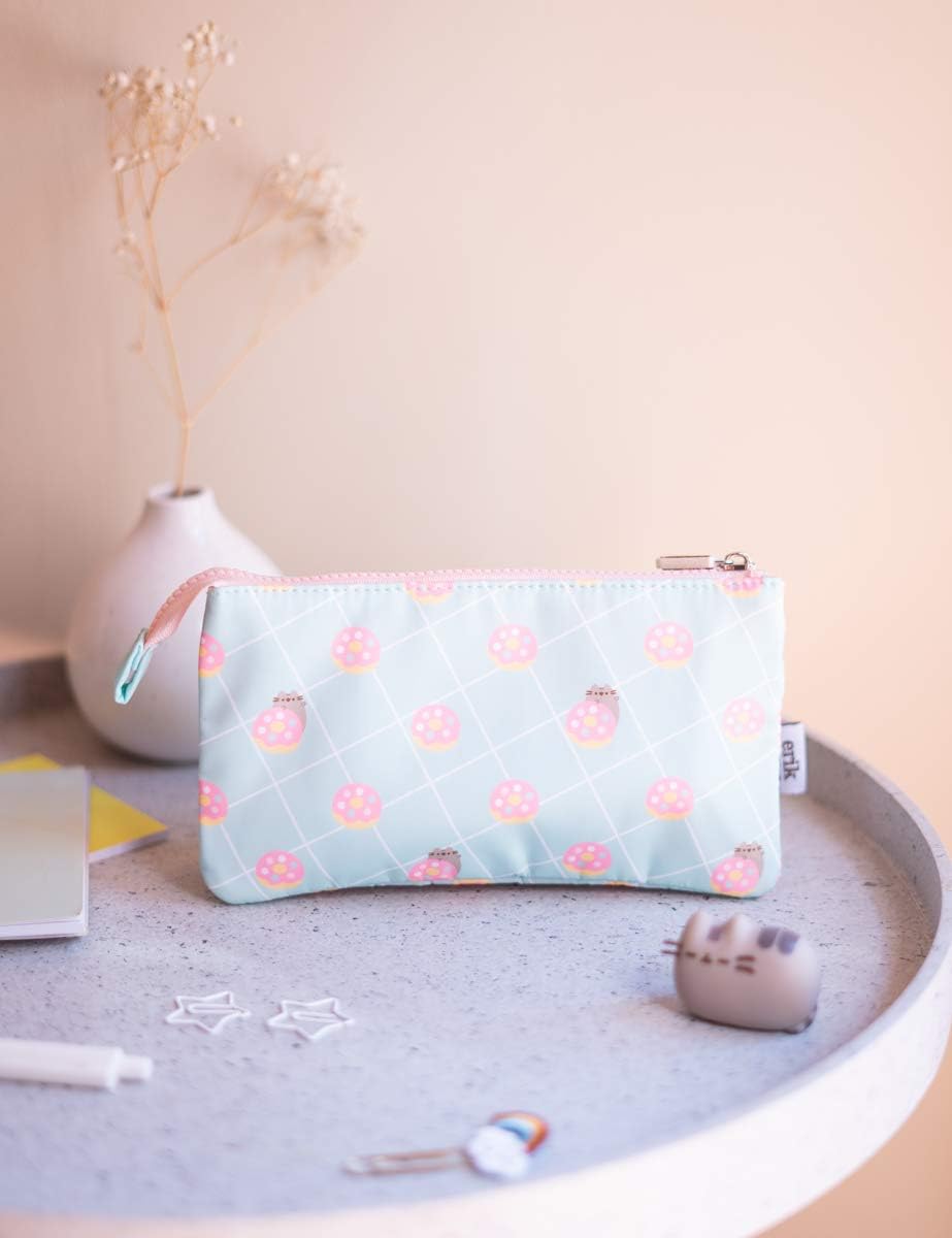 Grupo Erik Mäppchen Pusheen Rose Federmappe - Stift Etui Schule - Federmäppchen Mädchen Schlampermäppchen Jungen