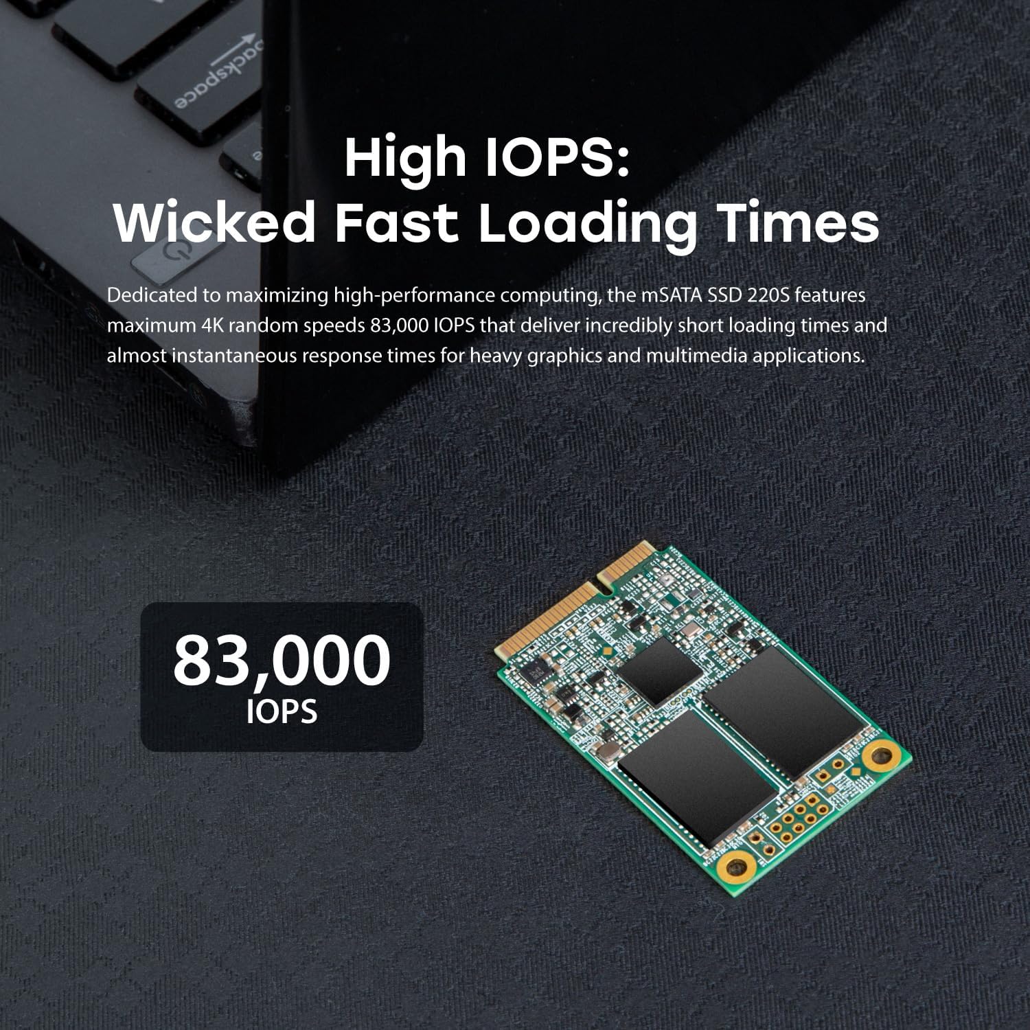 Transcend MSA220S 64GB SATA III 6Gb/sSSD, Read/Write up to 350/250 MB/s with 3D NAND Flash for Ultrabooks, Tablet PCs & Slim Servers TS64GMSA220S