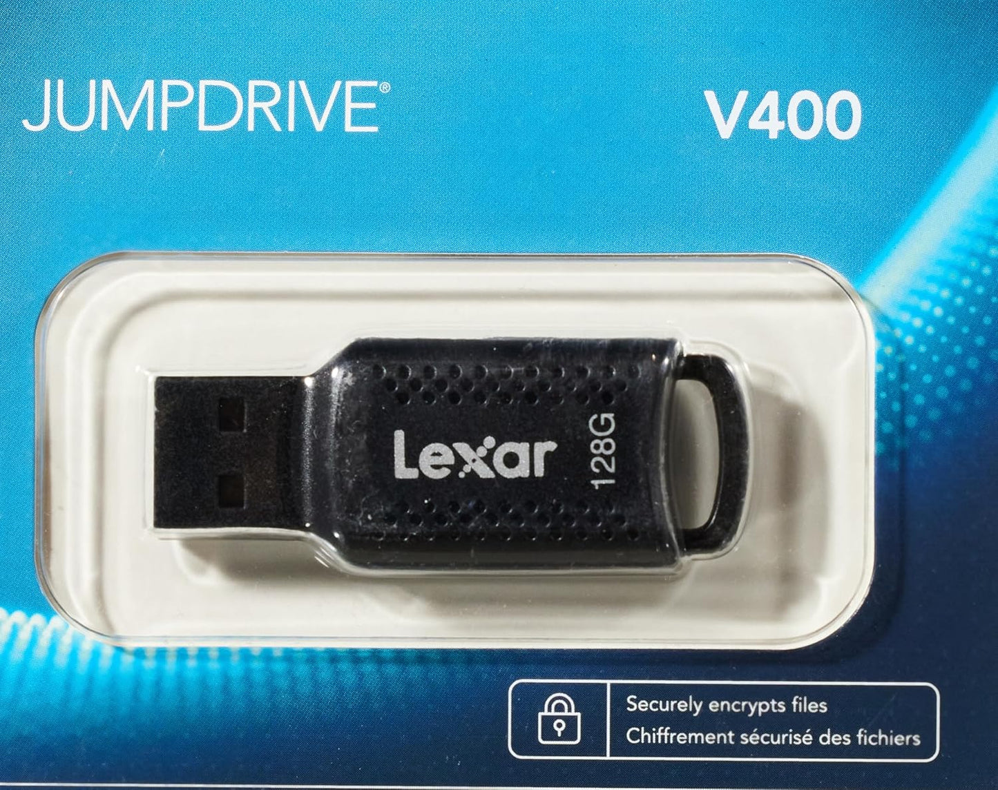 LEXAR Cle Usb 128Go Jumpdrive V400 3.0 Noire