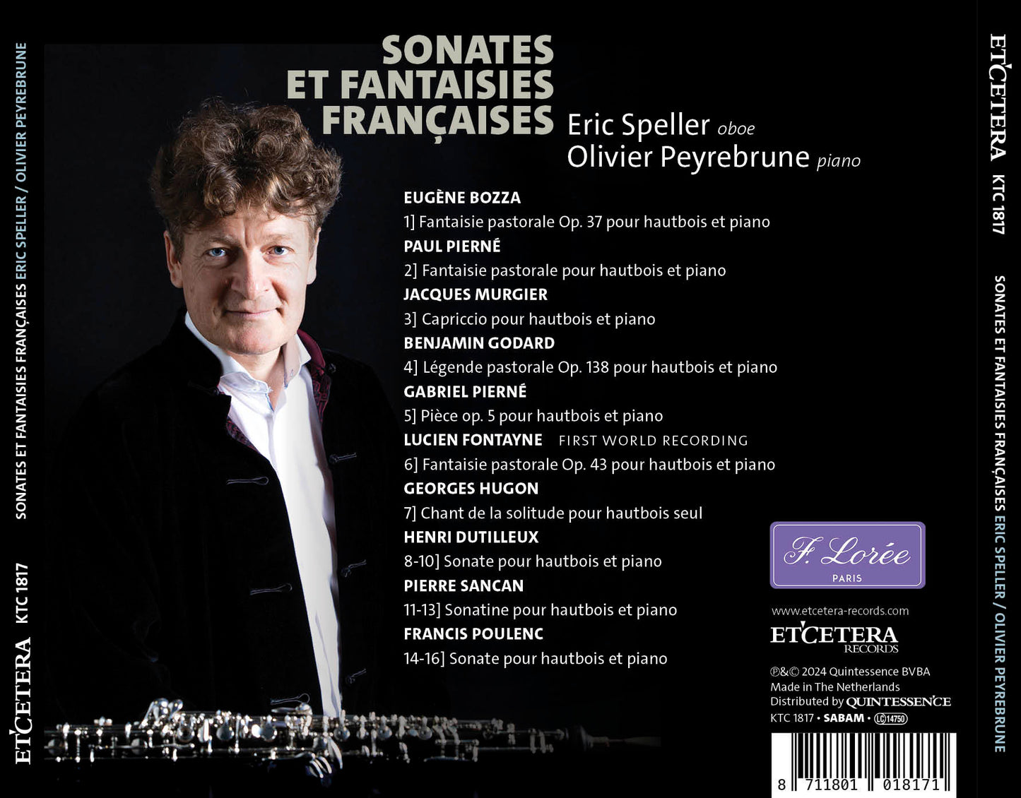 Eric Speller/Olivier Peyrebrune: Sonates Et Fantaisies Françaises