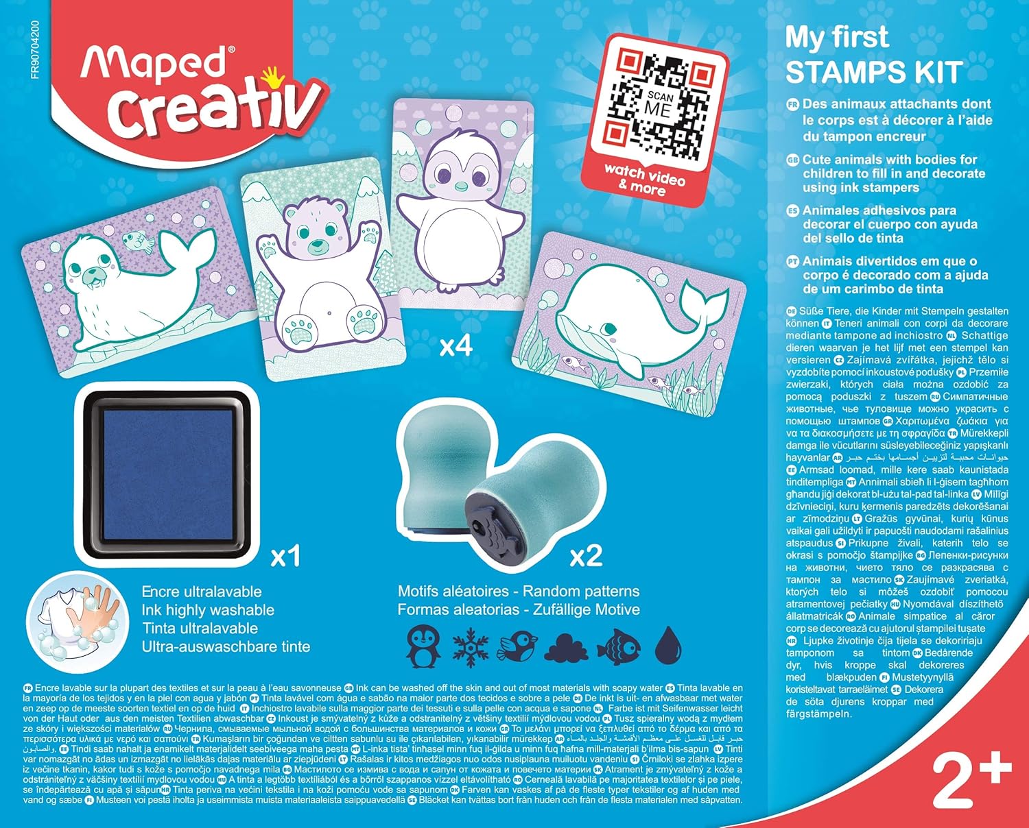 Maped CREATIV - Stempel-Set MY FIRST - inkl. 2x große Stempel & x4 Aktivitätsvorlagen