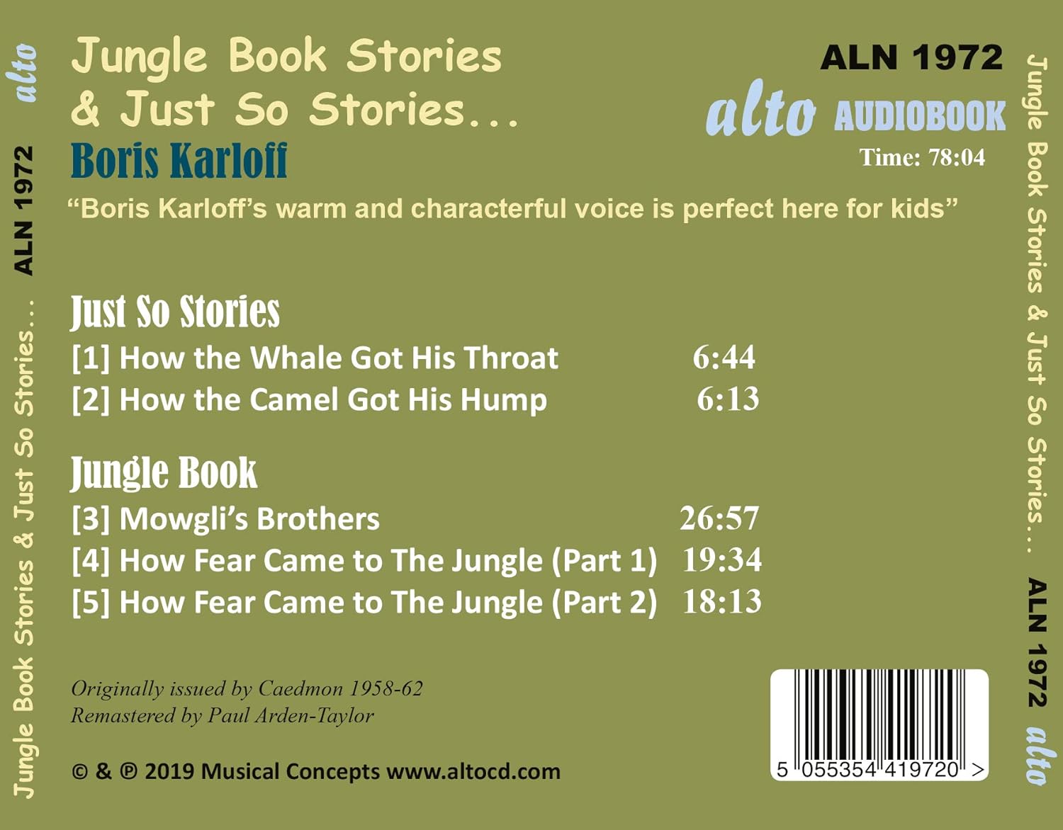 Boris Karloff - Jungle Book Stories And Just So Stories