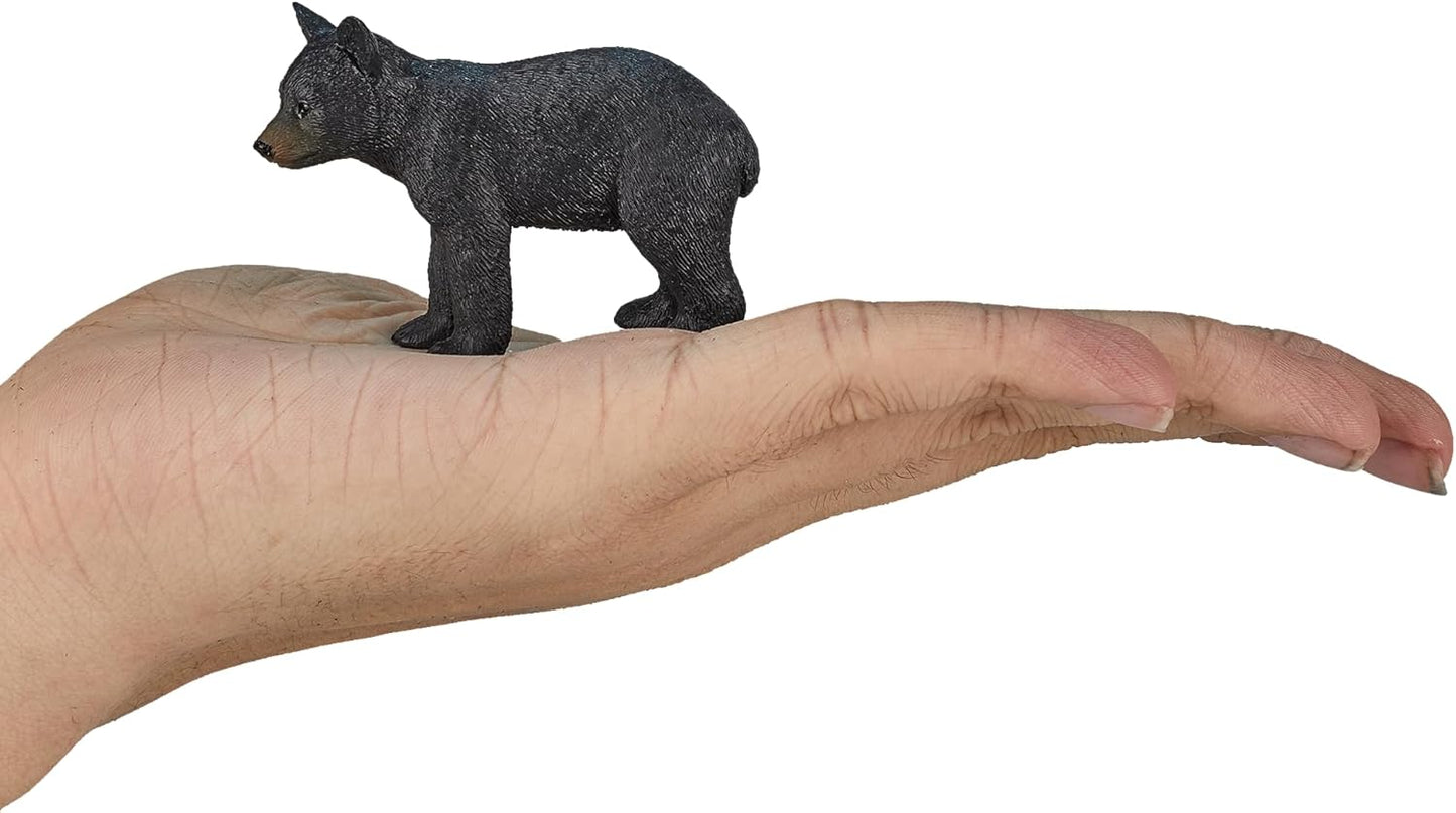 MOJO Black Bear Cub Wildlife Animal Model Toy Figure