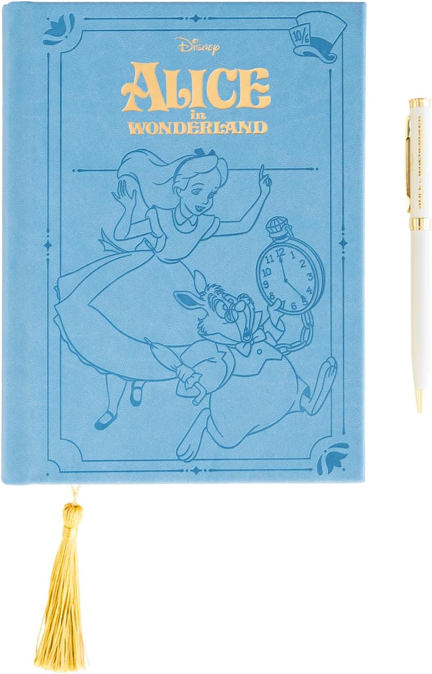 Grupo Erik Set Quaderno e Penna Alice nel Paese delle Meraviglie | Set Regalo Disney Quaderno A5 + Penna personalizzati, Copertina rigida, 400 pagine 100 g/m², Qualità Premium, Cancelleria Disney