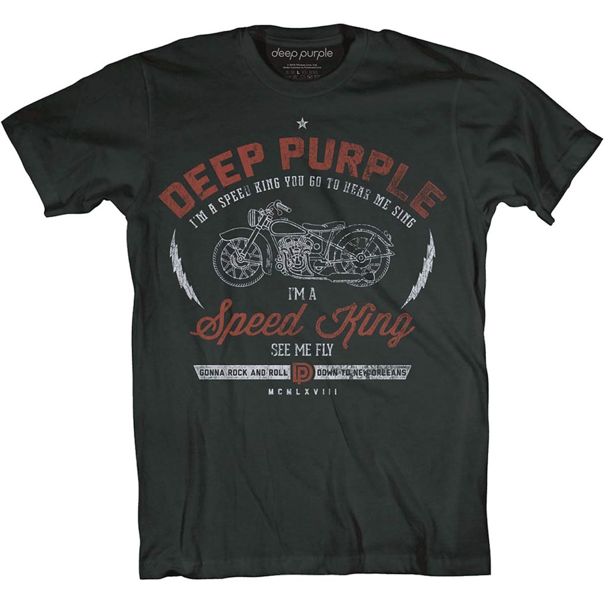 T-Shirt # Xl Unisex Black # Speed King