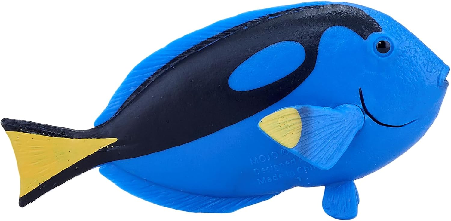 MOJO Blue Tang Realistische International Dierenwereld, handbeschilderd speelgoedfiguur