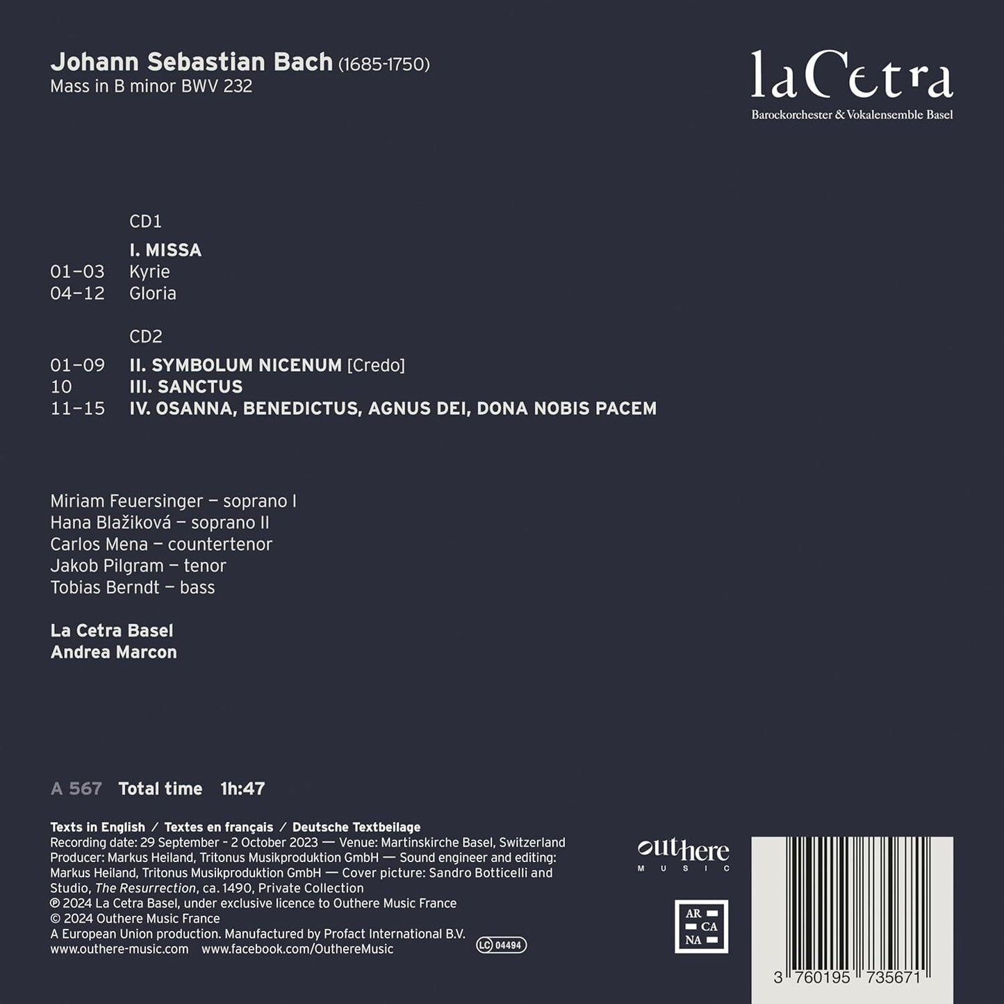 Johann Sebastian Bach: Mass in B Minor