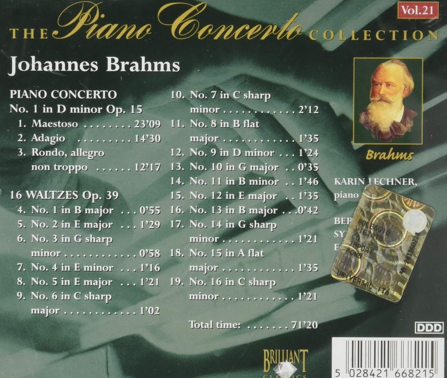 Brahms: Piano Concerto No. 1