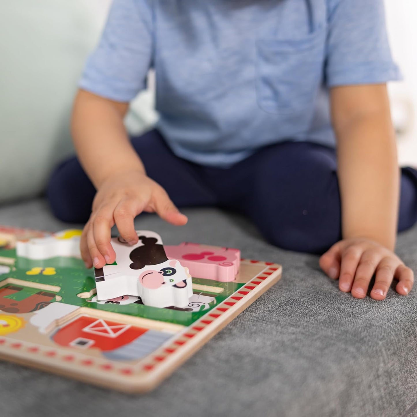 Melissa and Doug Farm Wooden Chunky Puzzle (8 pcs