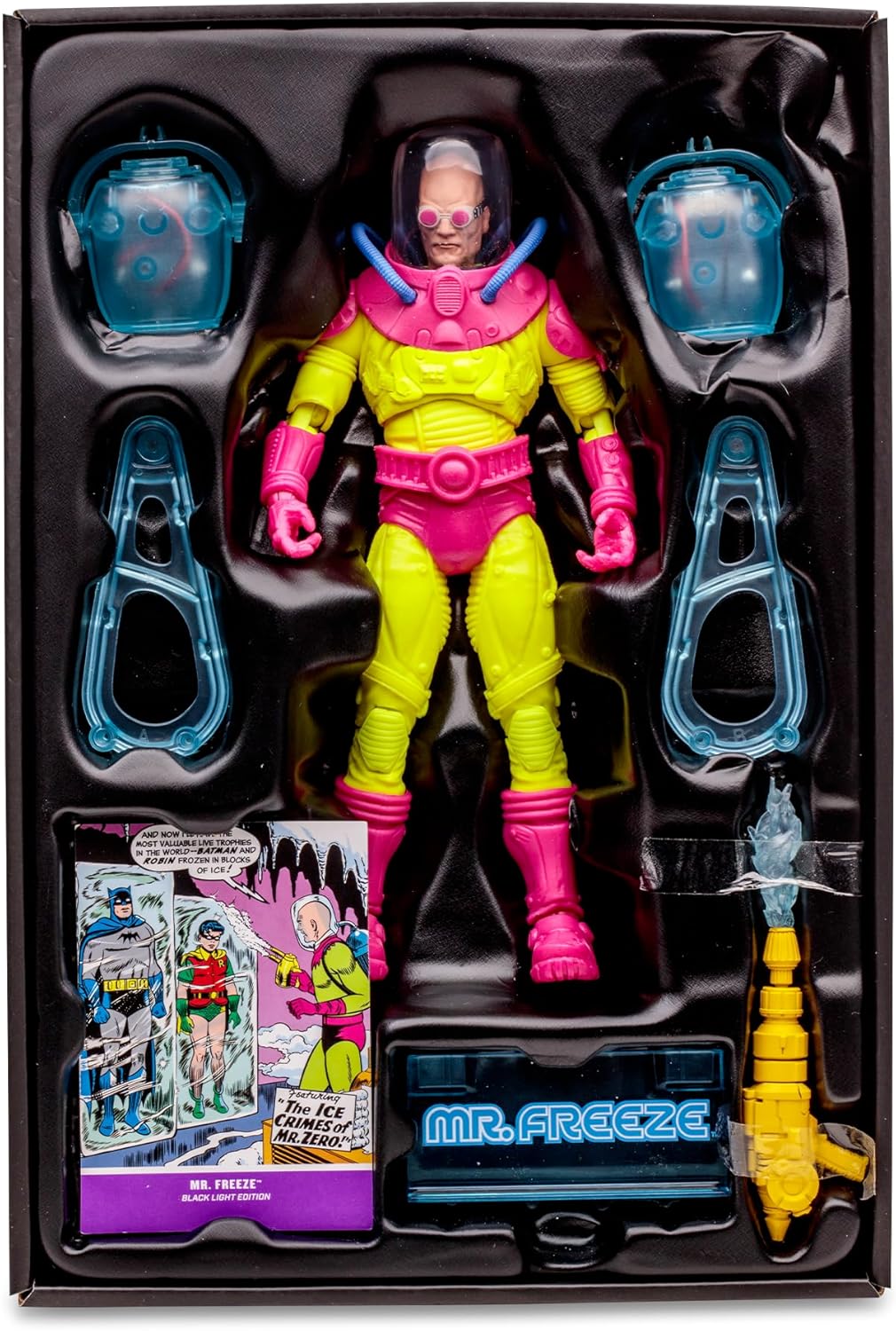 McFarlane Toys DC Mr. Freeze Black Light 7-in Action Figure Entertainment Earth Exclusive