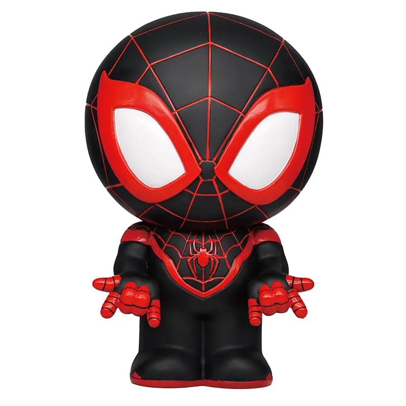 Spider-Man Miles Morales Black And Red Suit Pvc Figural Bank