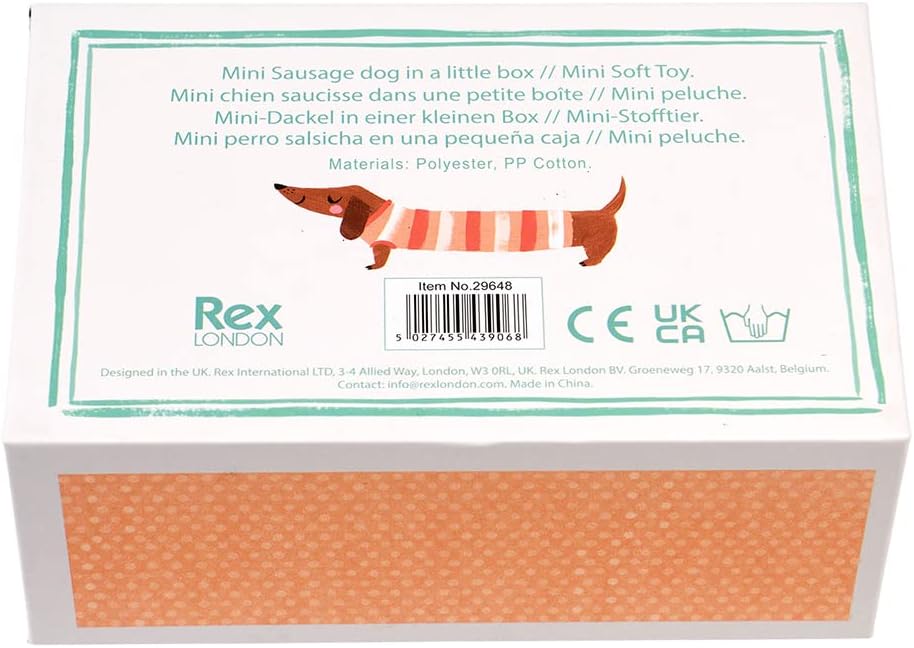 Rex London - Mini-Wursthund in kleiner Box 'Pear'