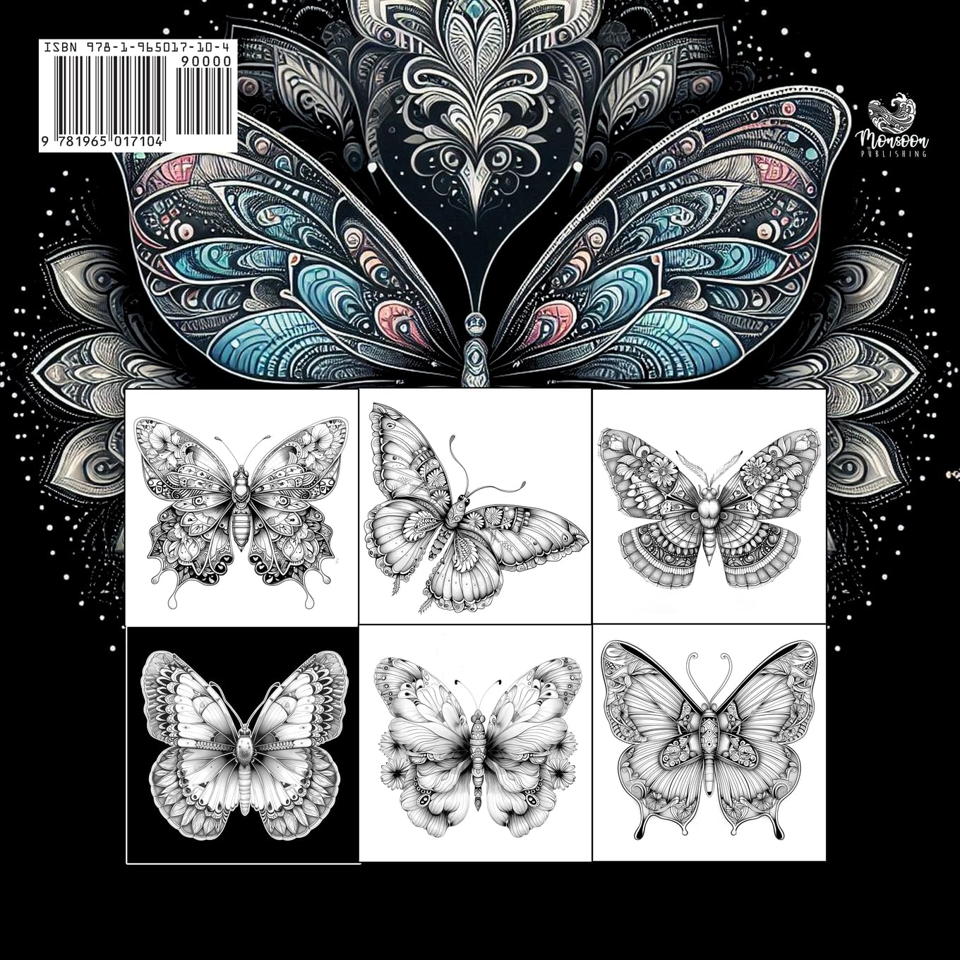 Mandala Butterflies Coloring Book for Adults