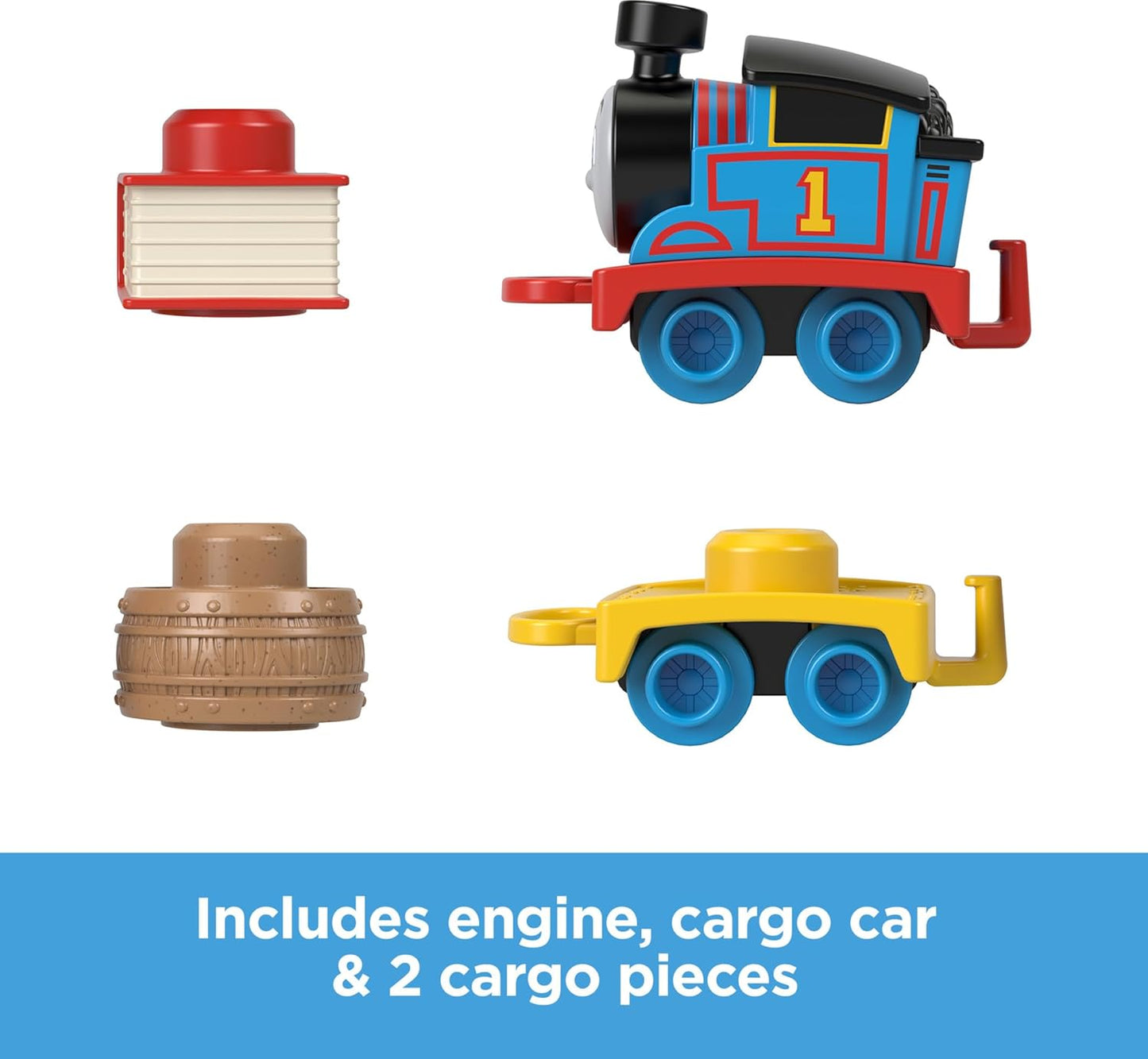 Thomas & Friends Toddler Toy My First Thomas Push-Along Train with Stacking Cargo for Kids Ages 18+ Months, HXP52