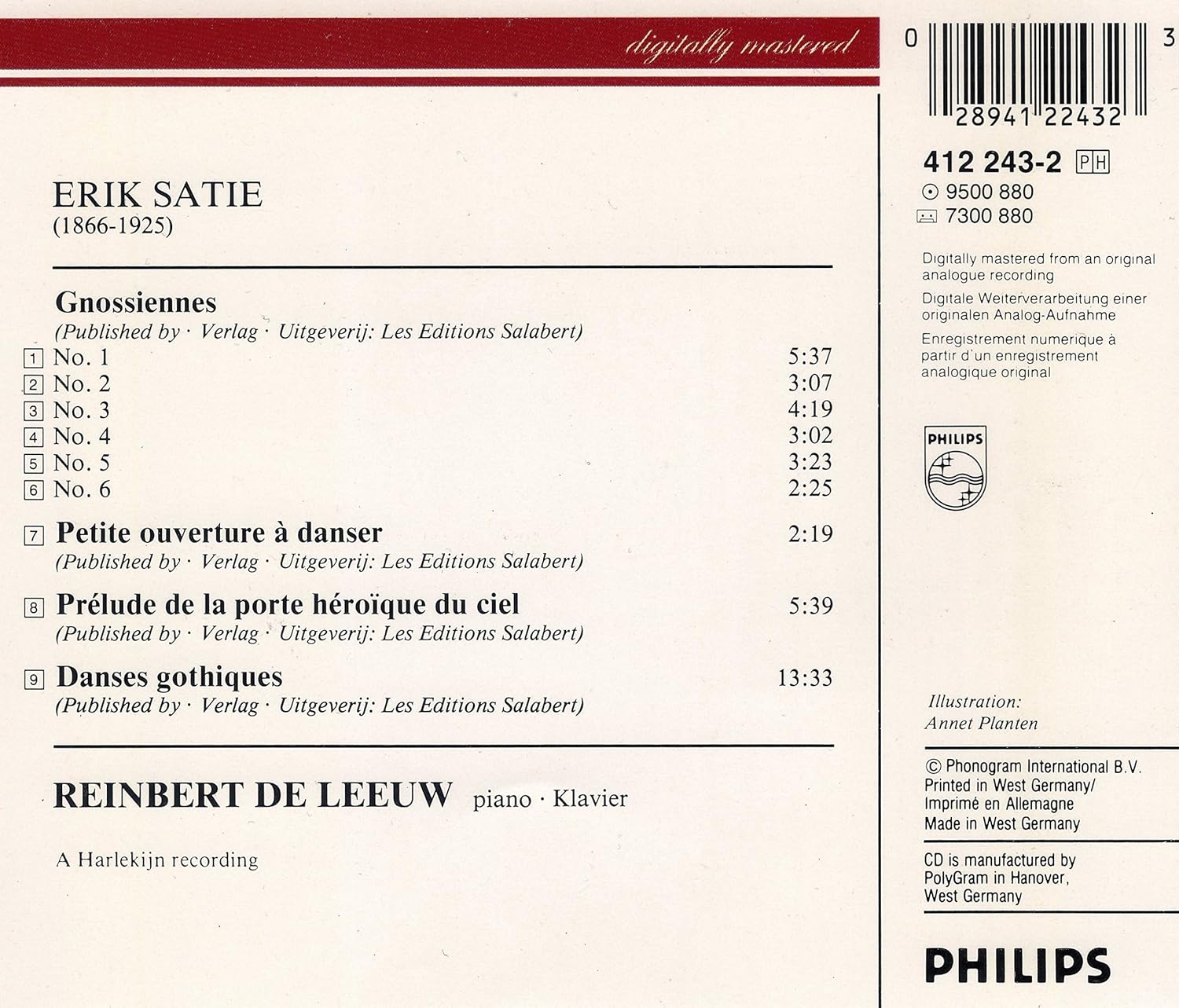 Erik Satie - Frühe Klavierstücke - Vol. 1