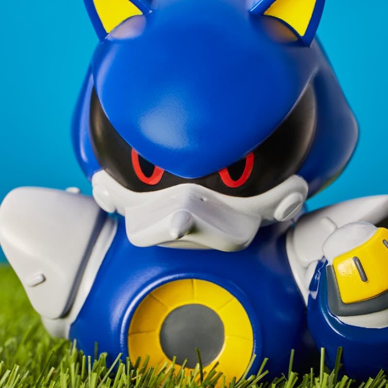 TUBBZ First Edition Metal Sonic Verzamelbare Vinyl Rubber Duck Figuur - Officiële Sonic The Hedgehog Merchandise - Retro videospellen, films en tv