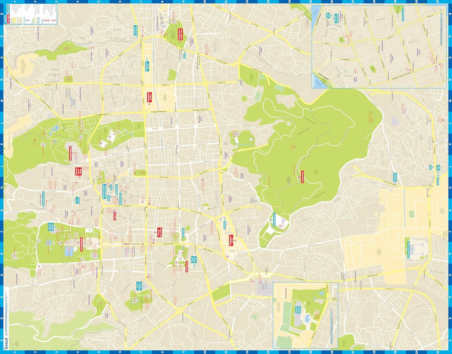 Lonely Planet Seoul City Map