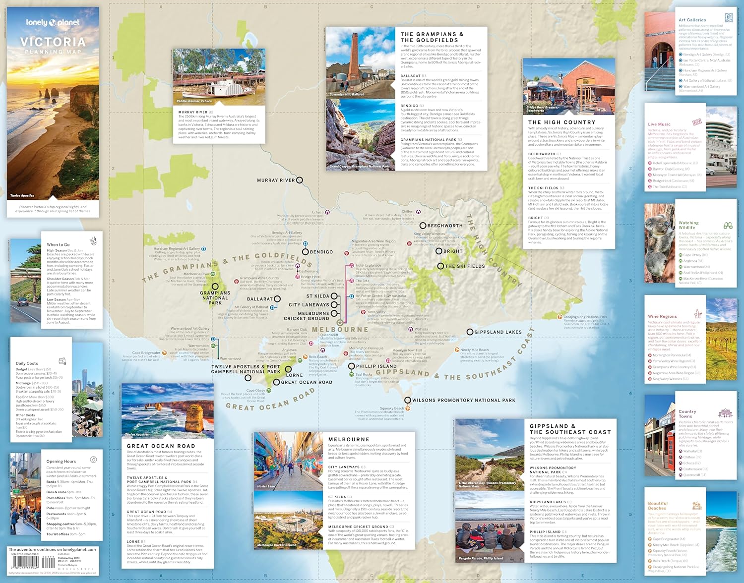 Lonely Planet Victoria Planning Map