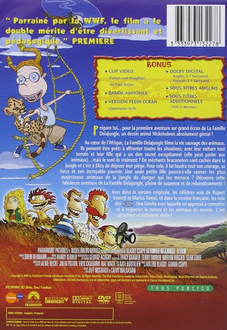 La Famille delajungle, Le Film
