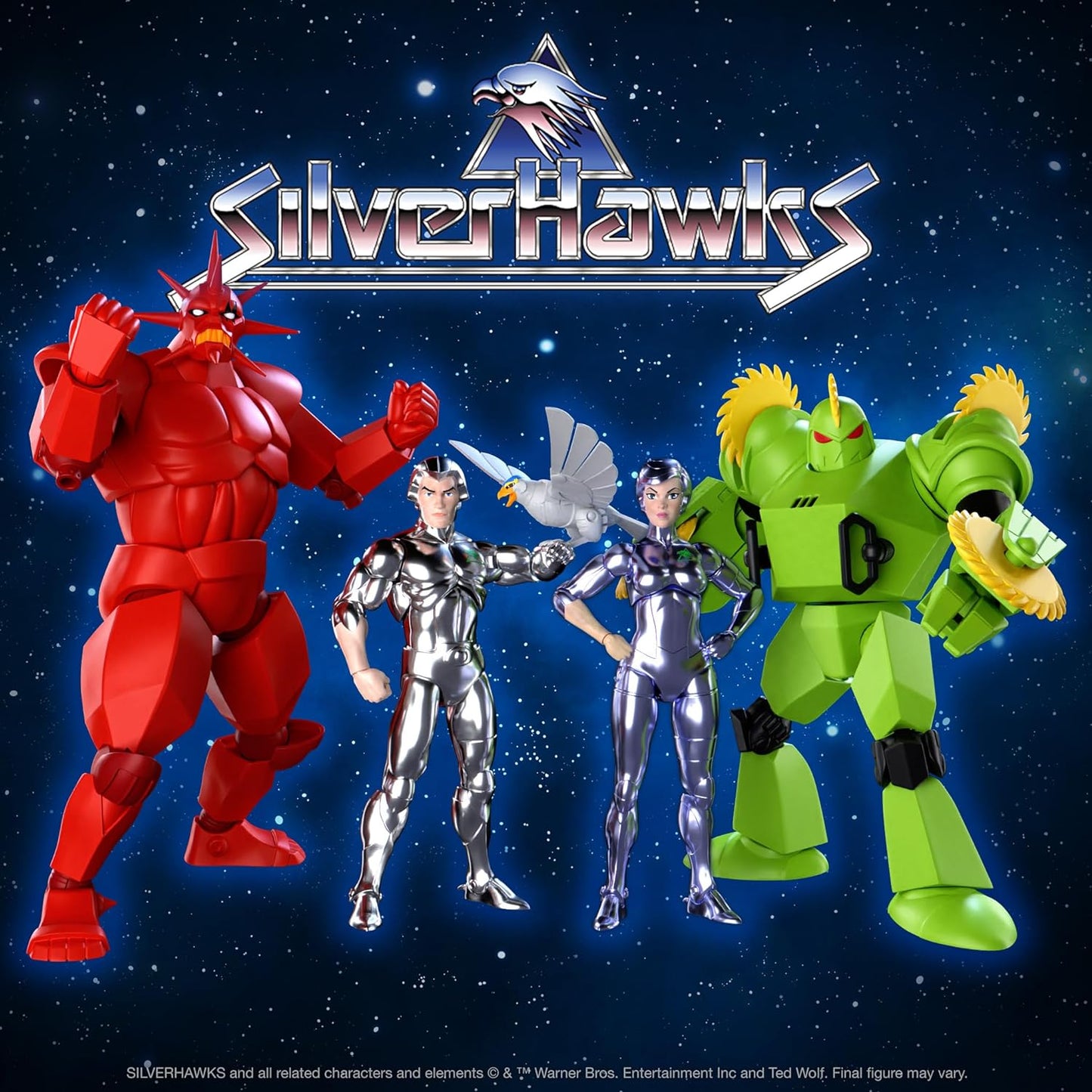 Super7 Ultimates SilverHawks Mon*Star - 7" SilverHawks Action Figure with Accessories Classic Cartoon Collectibles and Retro Toys