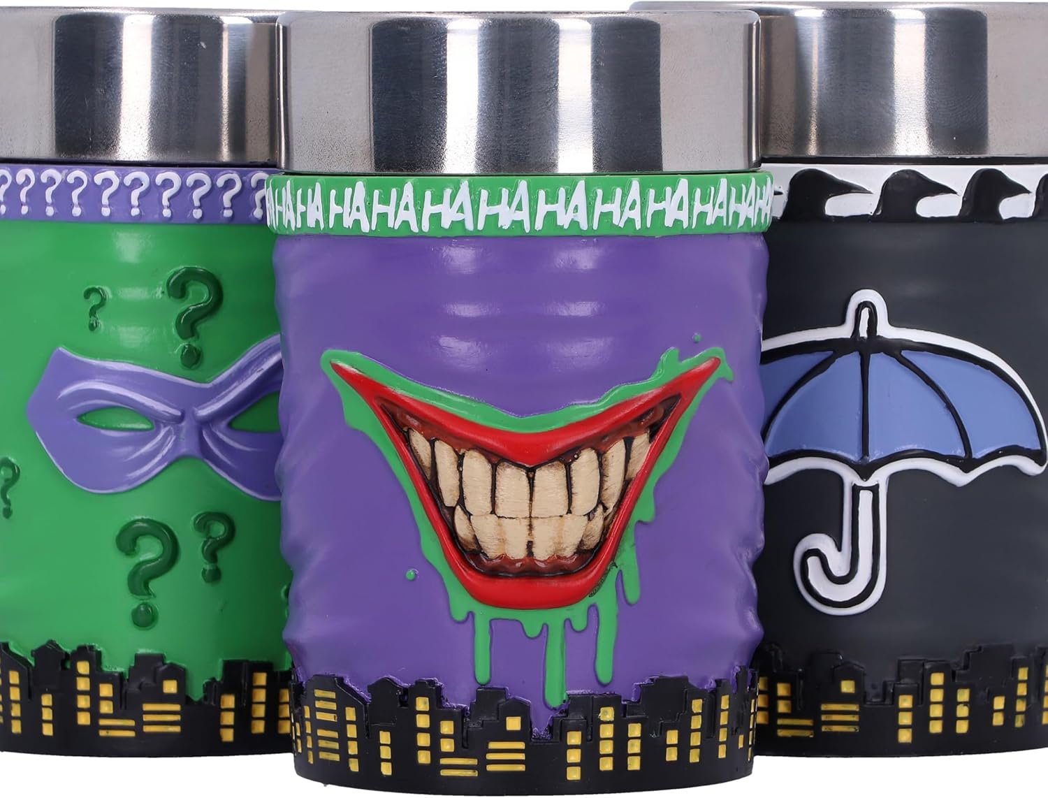 DC Comics Schnapsglaser Batman Super-Villains 3er-