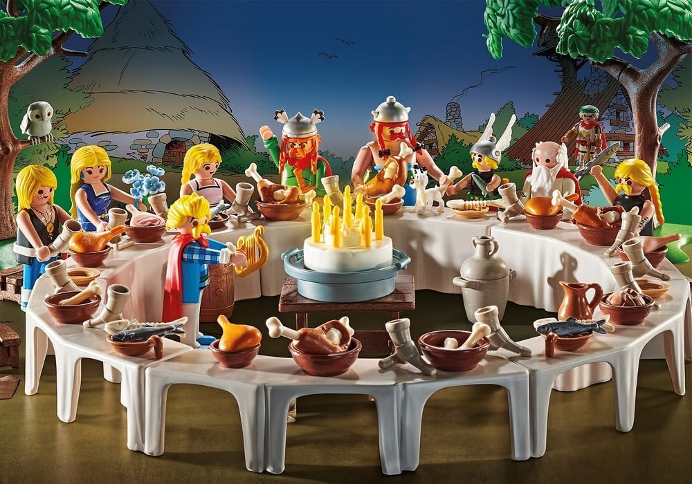 PLAYMOBIL 71680 Asterix Figurenset, Jubiläumsbox, Exklusive Sonderedition mit 10 einzigartigen Figuren, ab 5 Jahren
