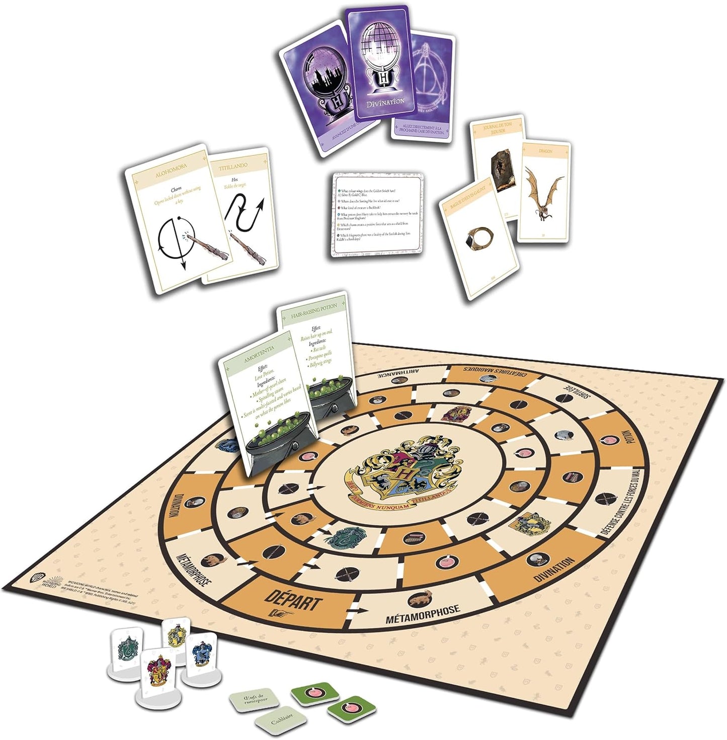 Topi Games - Wizarding World Harry Potter - Wizards Challenge English - Drawing, Mime, Rapidity, Memory, Knowledge Game - Family Game - Age 7 Years + - HP-EDS-EN-1059