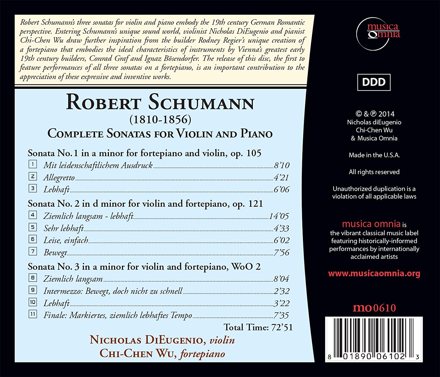 Complete Sonatas for Violin & Piano