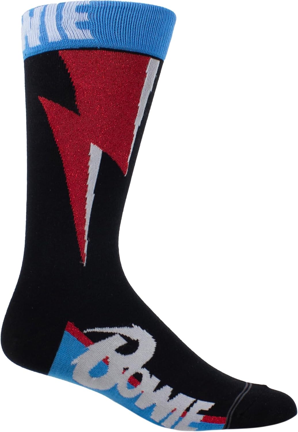 David Bowie Red Flash Crew Socks (One Size)