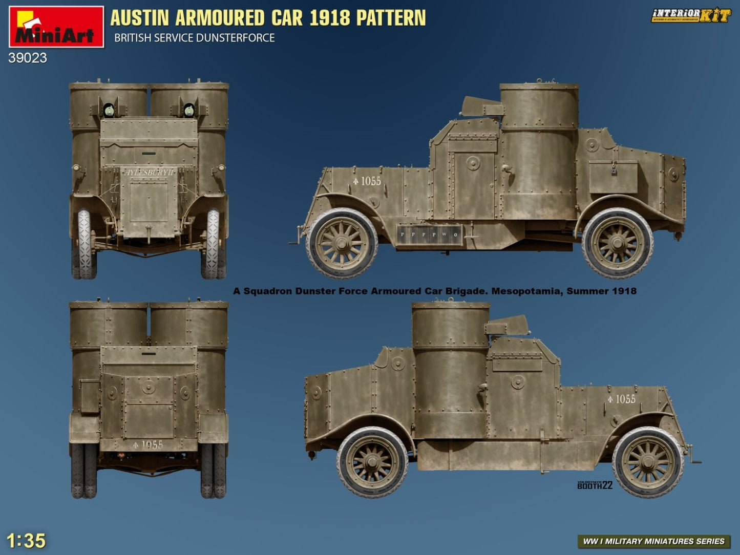 Miniart WWI 1:35 - Austin Armored Car (British Service