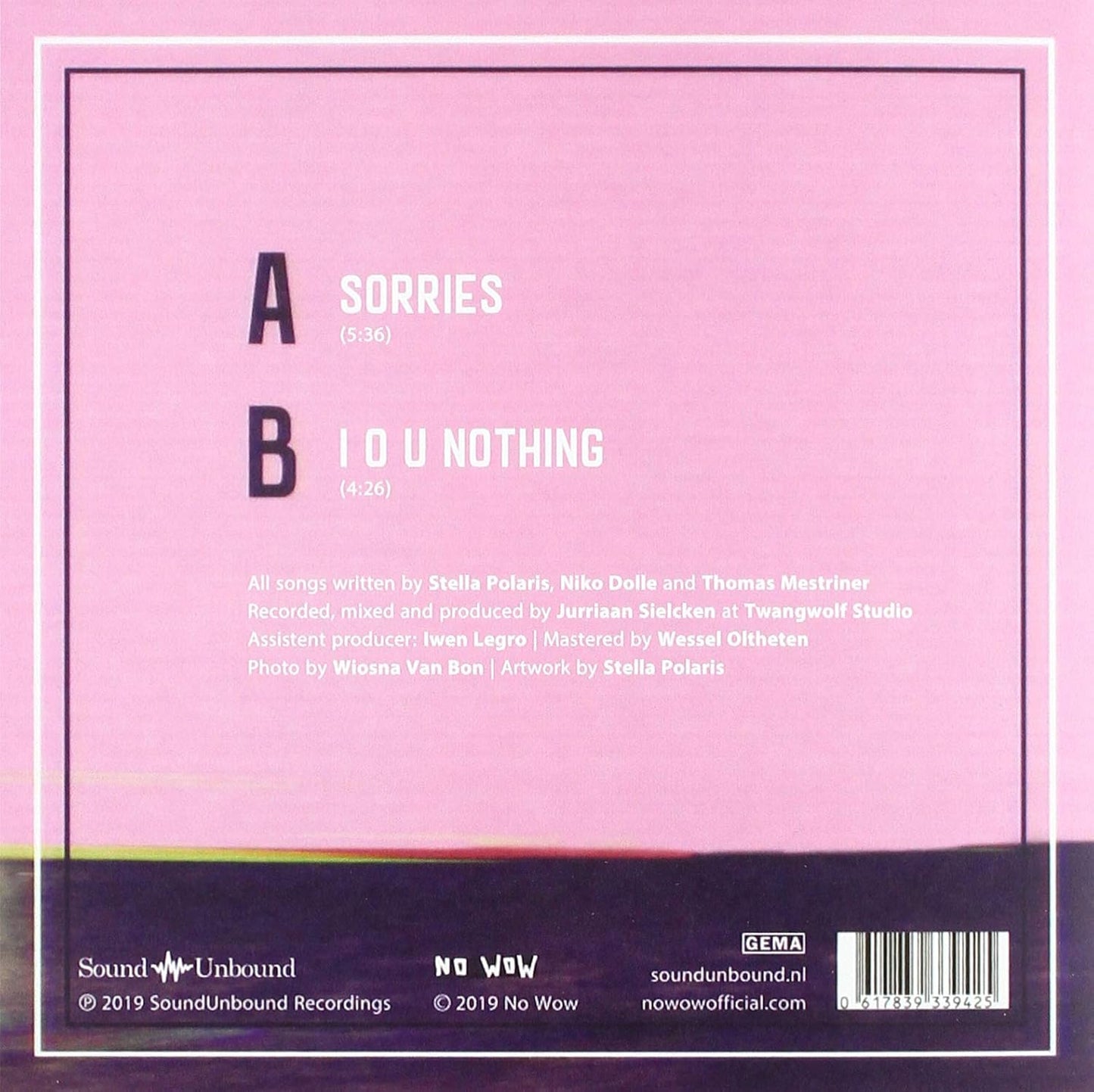 Sorries/I O U Nothing902