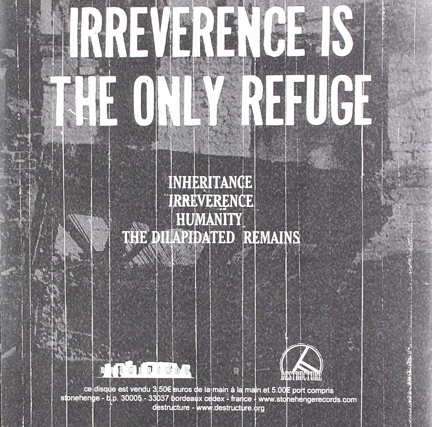 `Exhaustion - Irreverence (7`` Single)`