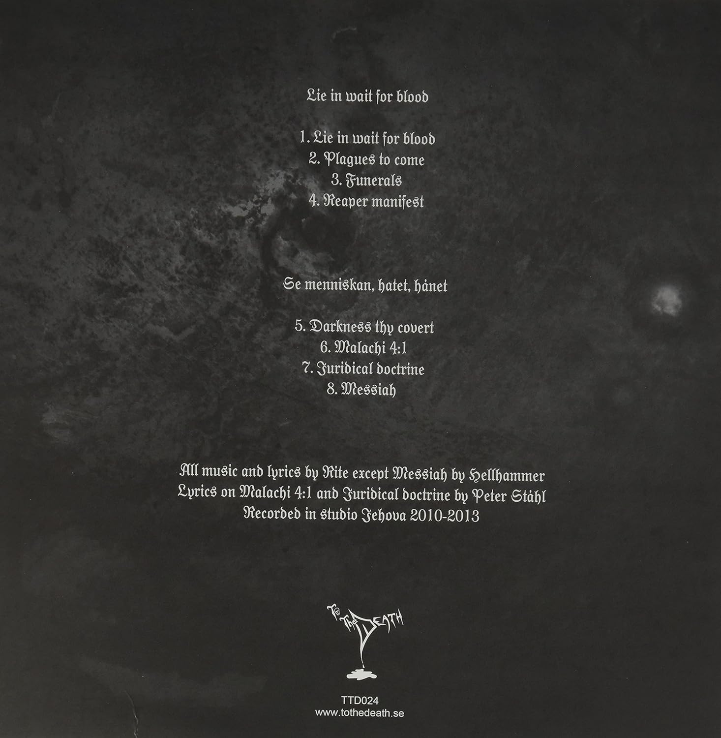 Lie in Wait for Blood/Se Menniskan