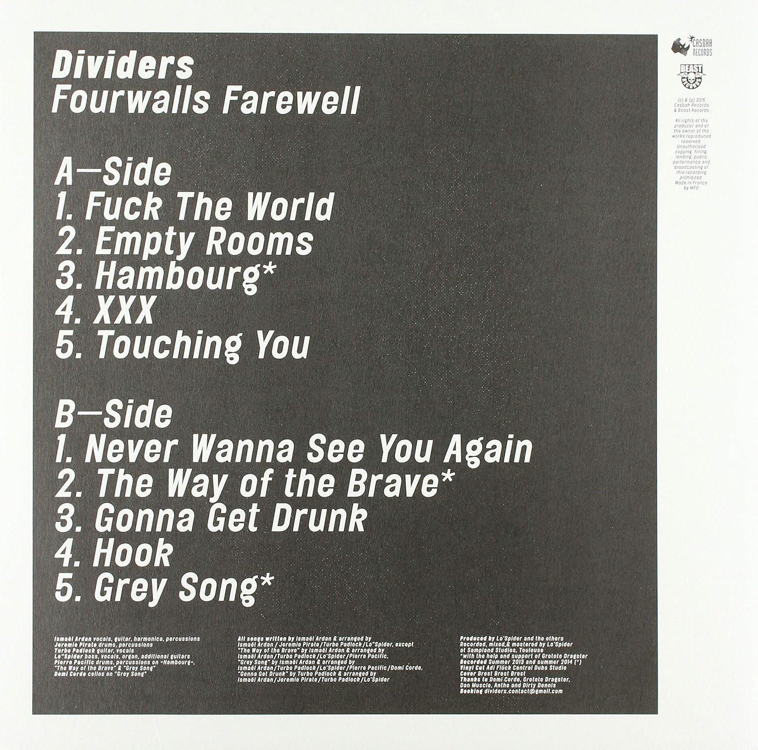 Fourwalls Farewell