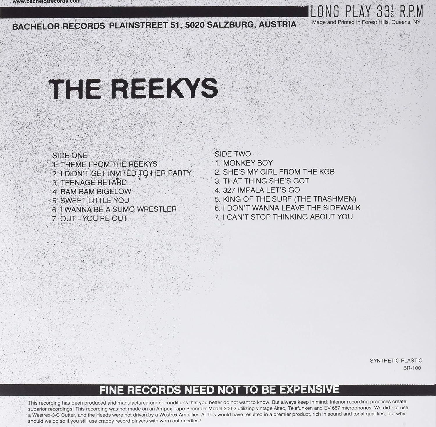 The Reekys - The Reekys (Lp)