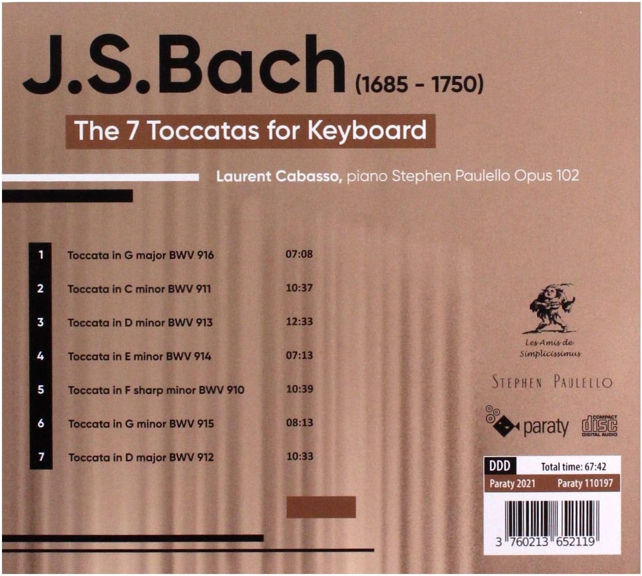 Bach Complete Toccatas