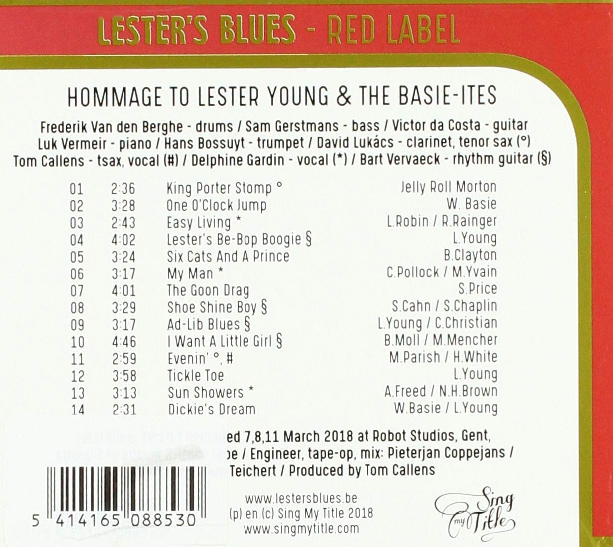 Red Label - Hommage To Lester Young