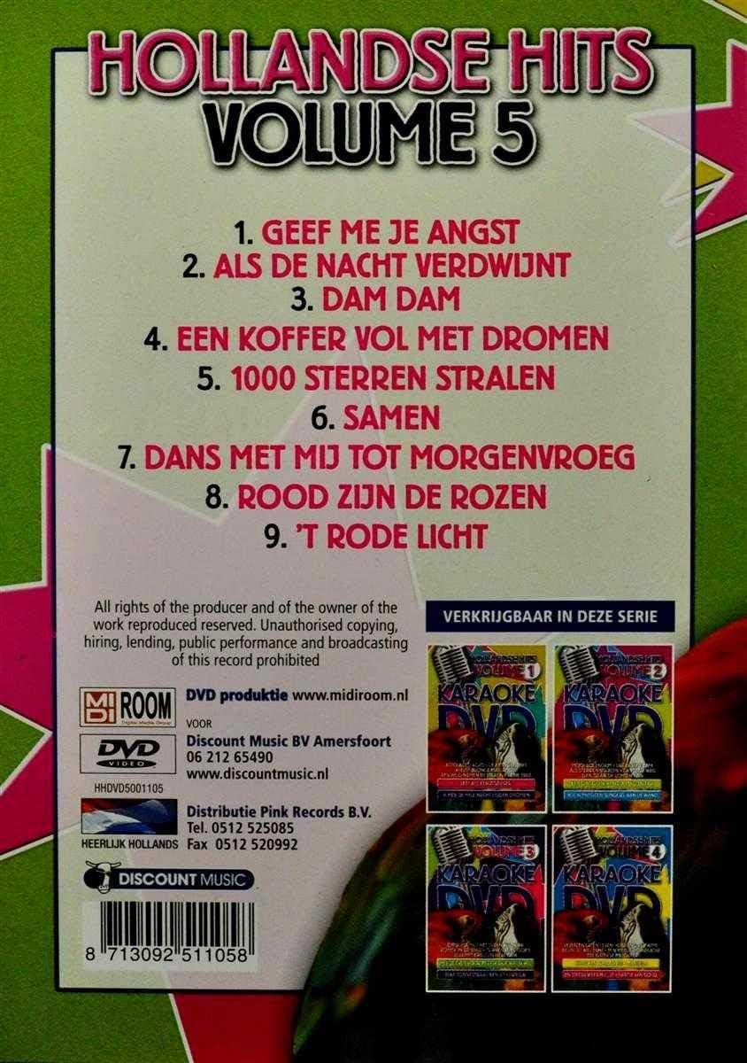 Karaoke dvd - Hollandse hits 5
