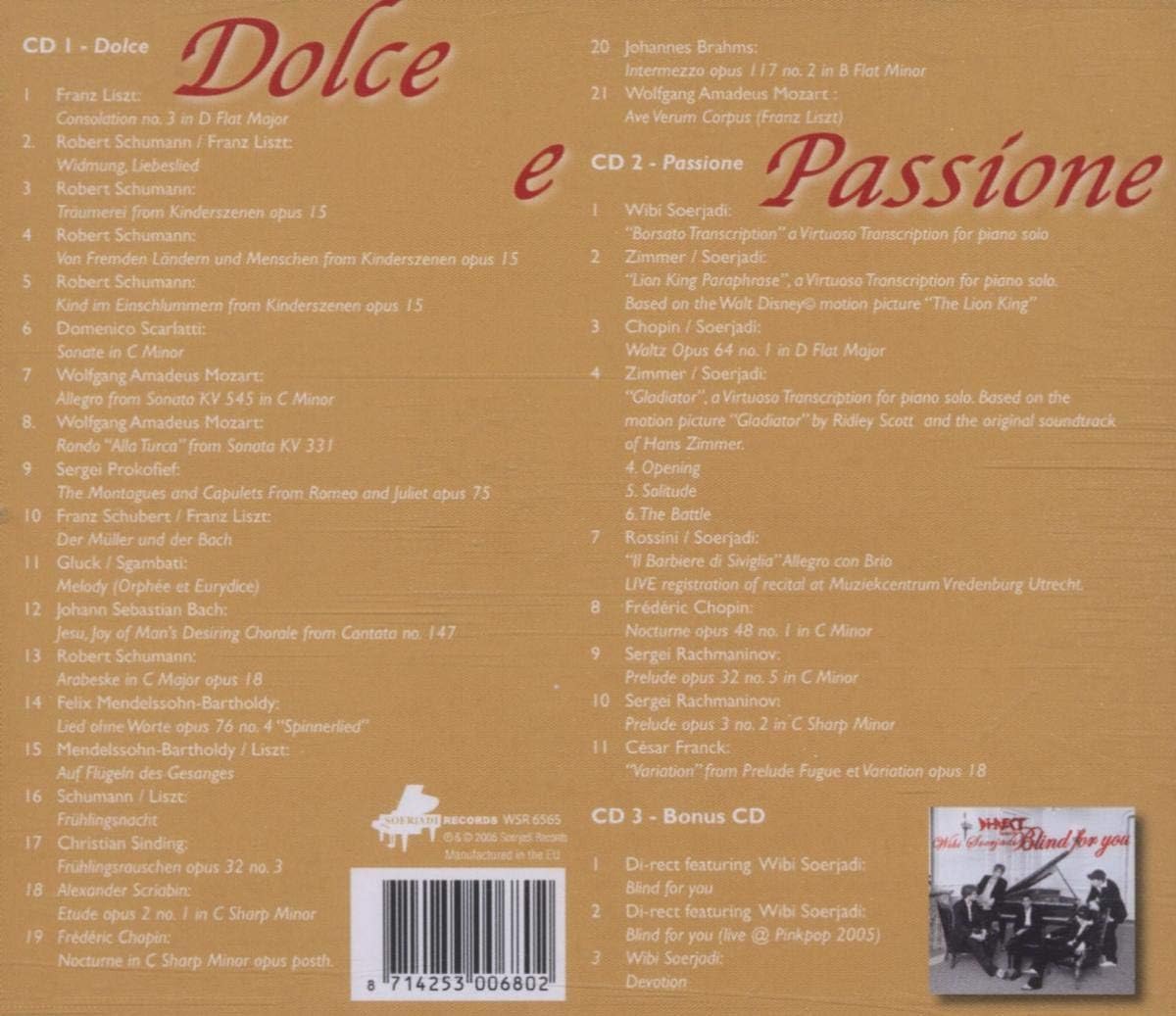Wibi Soerjadi - Dolce e Passione (2 CD)