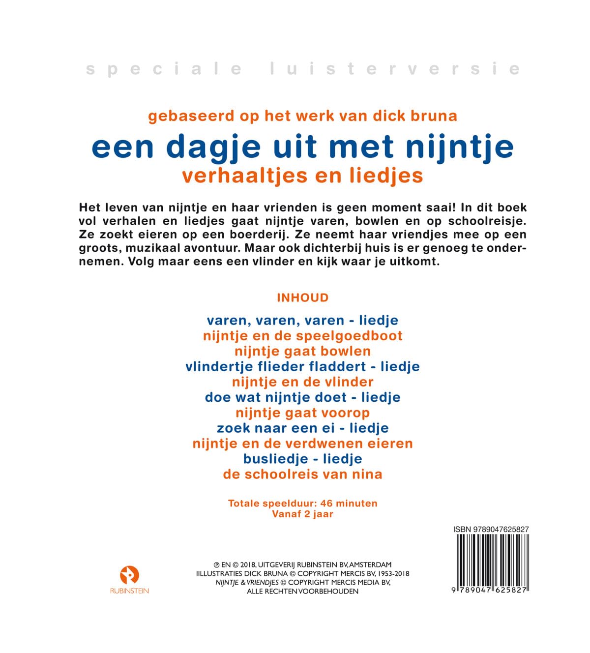 Een dagje uit met nijntje: Verhaaltjes en liedjes
