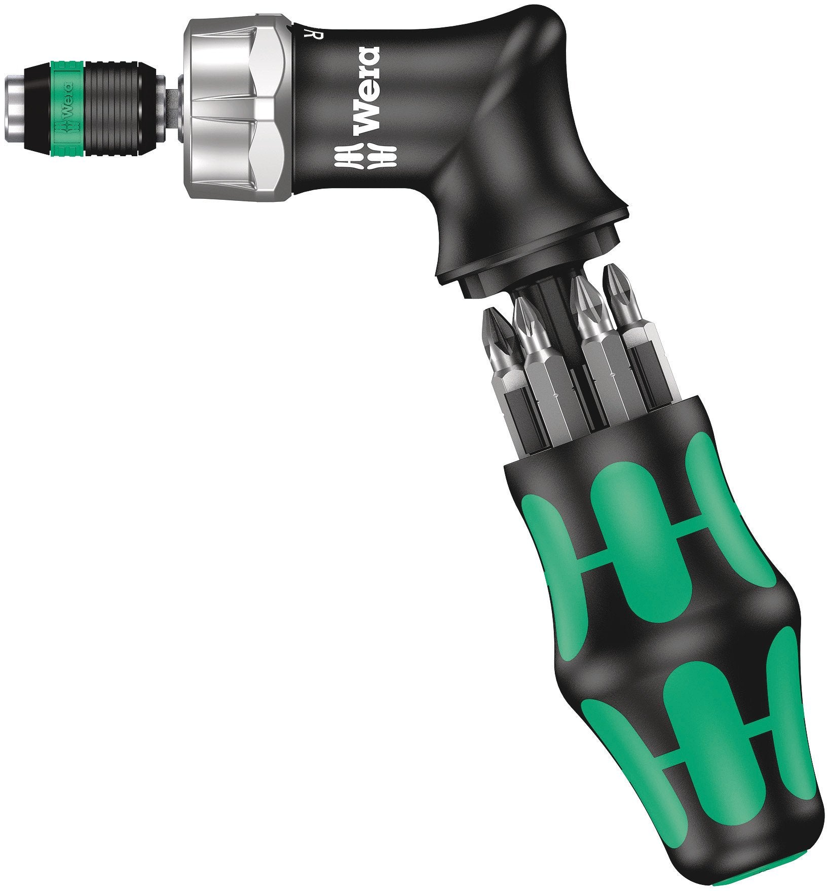 KK Pistol RA High Torque Ratchet Screwdriver & 6 Bits