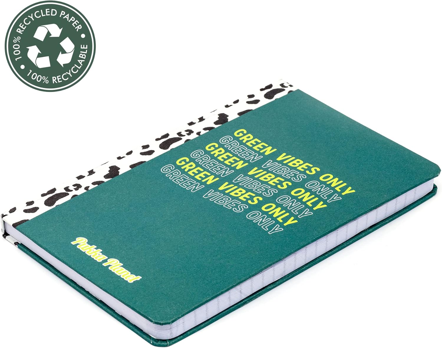 Pukka Pad, Pukka Planet A5 Soft Cover Notebook - Casebound Journal Featuring Acid-Free, Vegan Inks and Glue with Ethically Sourced Recycled Paper, 21.5 x 13.4cm