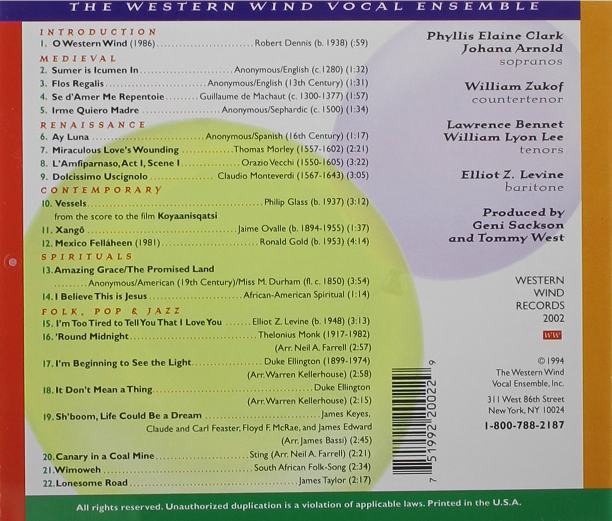 O Western Wind / Various