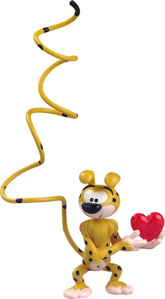 Plastoy- Corazón Marsupilami Estatuilla, Multicolor, 9 cm (65031
