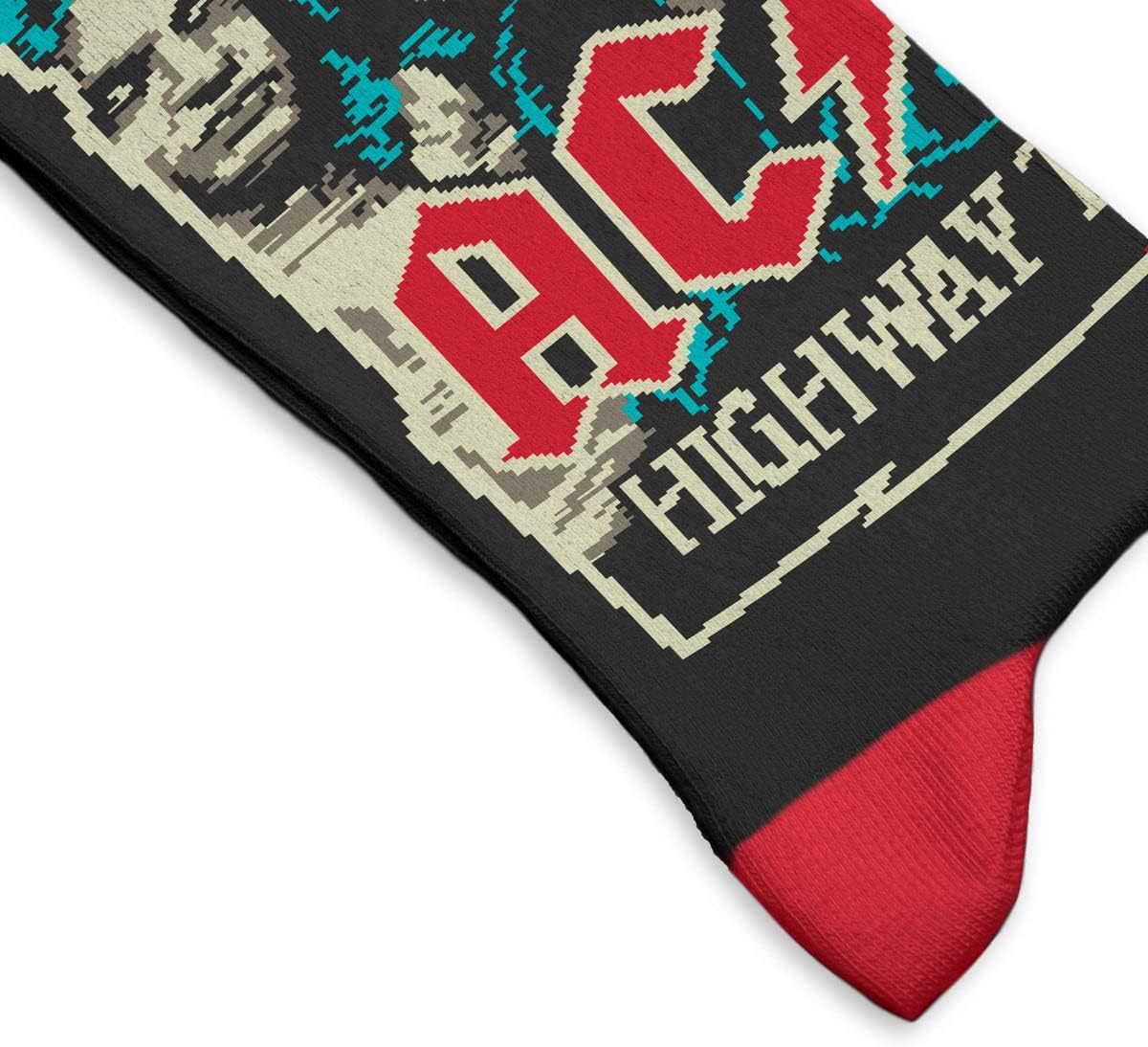 ACDC, Highway to Hell Socks - Perfect Present for rock lovers and fans, Cotton Socks, Only 2 Sizes, 4-7 and 7½-11½