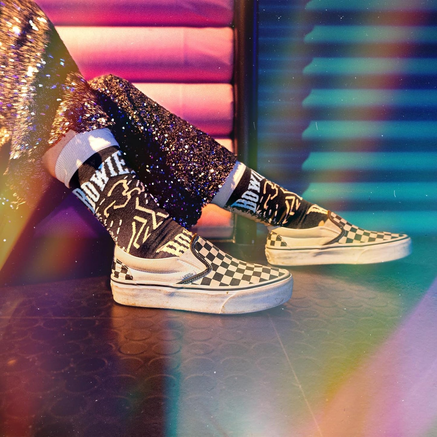David Bowie, Let´s Dance Socks - Perfect Present for music lovers and fans, Cotton Socks, Only 2 Sizes, 4-7 and 7½-11½