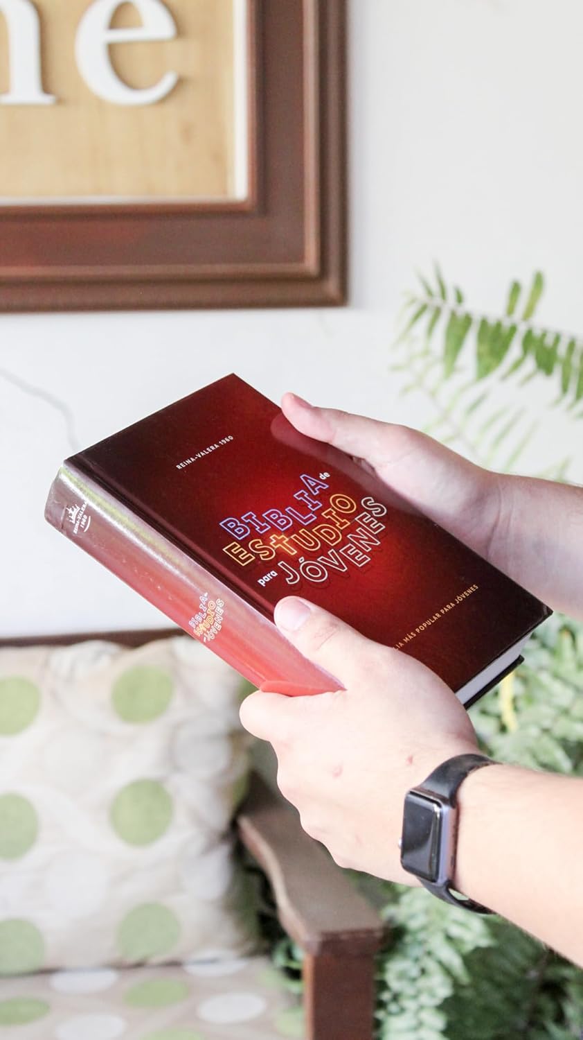 RVR60, Biblia de Estudio para Jóvenes Adolescentes, Tapa dura, Palabras de Jesús en Rojo, Comfort Print