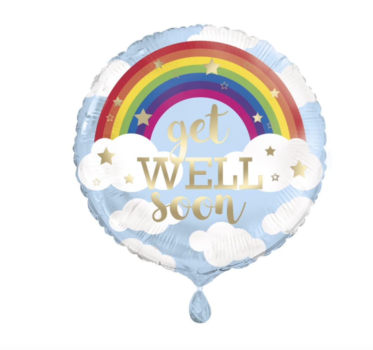Unique Party: 18`` Pkg Rnbw Gt Well Sn Fl Bln